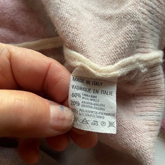 Vintage Italian Wool & Angora Blend Pullover Sweater - Picture 6 of 8